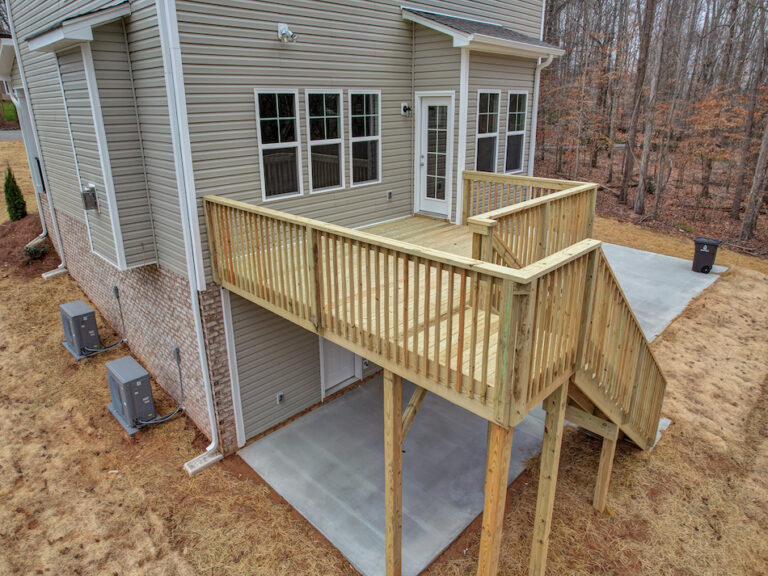 4017 Poindexter Ave, New construction by Dream Builders WS. View of the back deck.