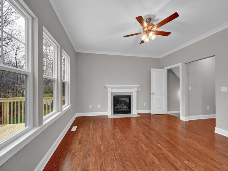 4017 Poindexter Ave, New construction by Dream Builders WS. View of the living area with fireplace.