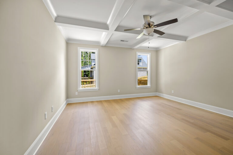 Primary bedroom at 557 Alpine Road.