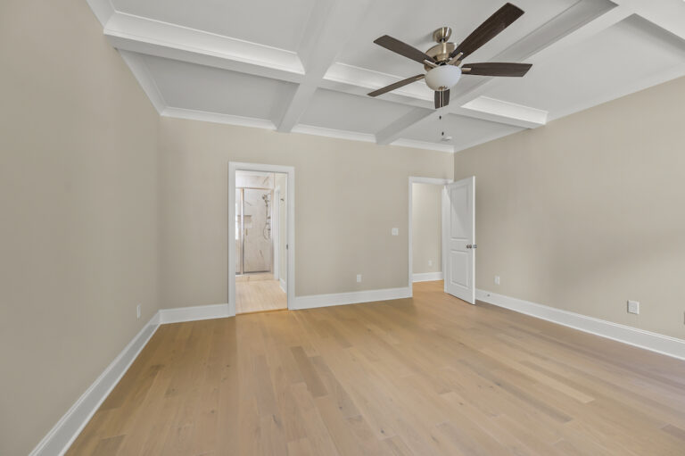 Primary bedroom at 557 Alpine Road.