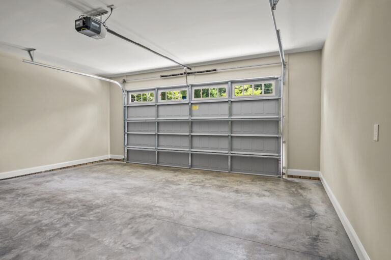Two car garage at 557 Alpine Road.
