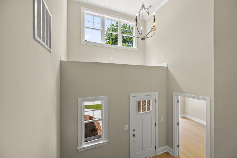 View of front entrance at 557 Alpine Road.