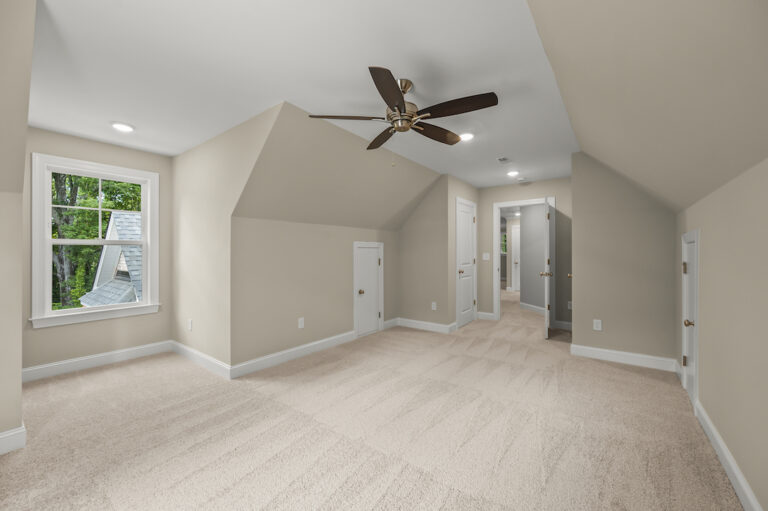 Bonus room over garage at 557 Alpine Road.