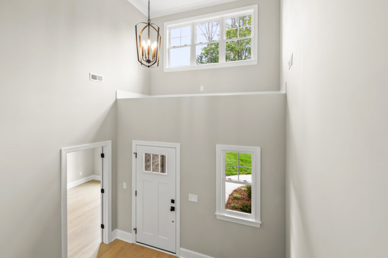 543 Barrett Road, photo of the open foyer entrance from the second floor.