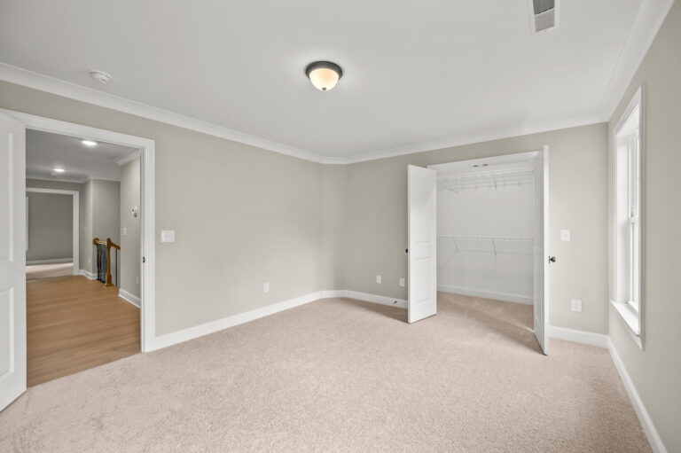 543 Barrett Road, photo of an upstairs bedroom and large closet.